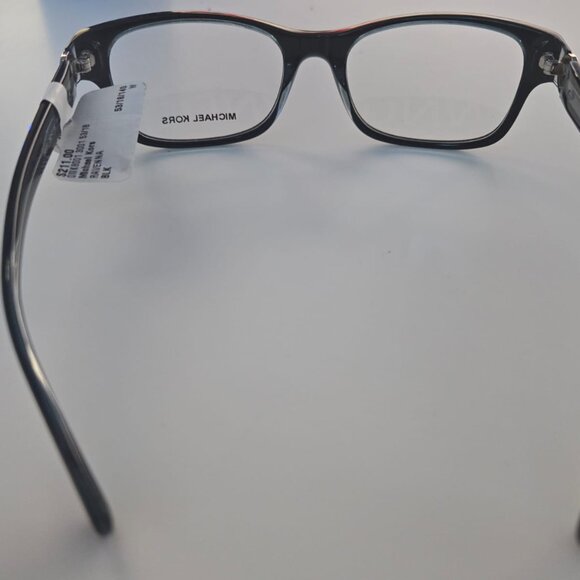 Michael Kors- Women's Black Rectangular Opticals - Picture 4 of 8